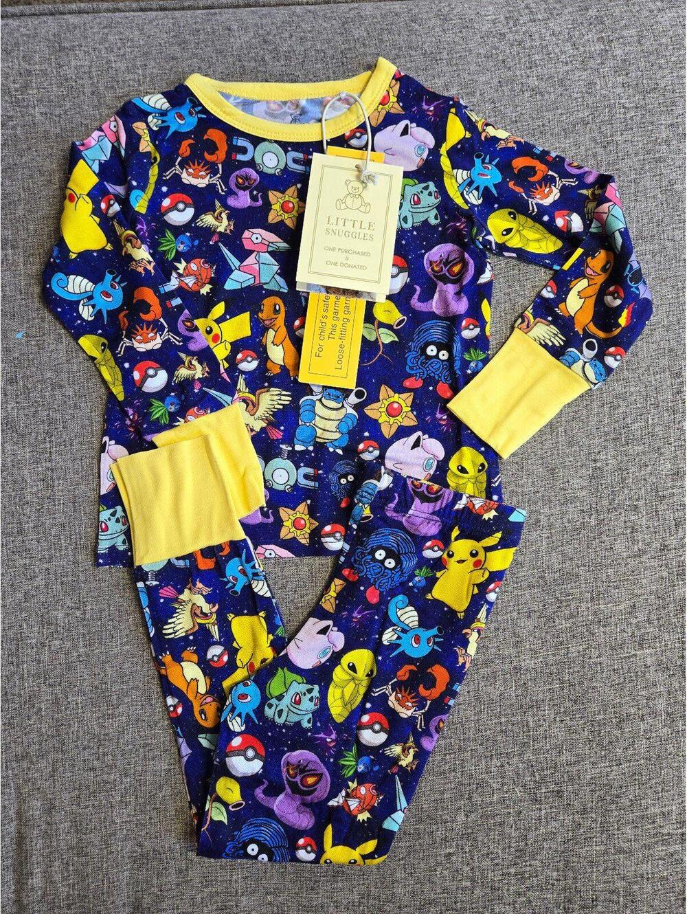 24 months Pokémon bamboo pajamas little snuggles
